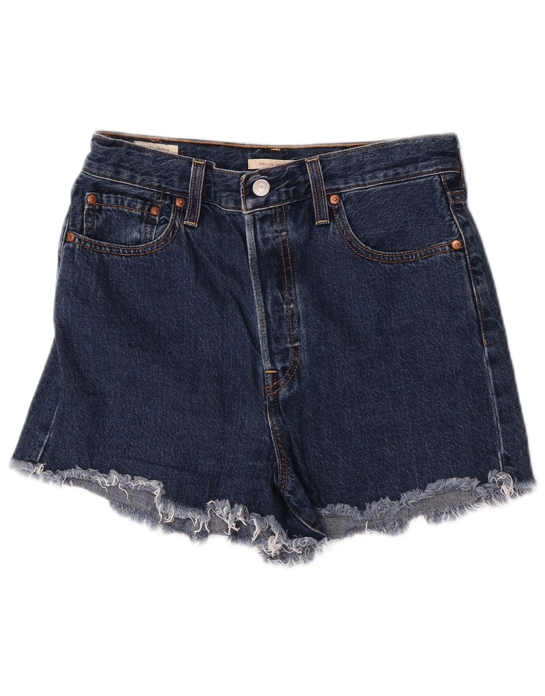 Женские джинсовые шорты Levi's Ribcage W29, средний темно-синий, хлопок