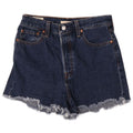 Женские джинсовые шорты Levi's Ribcage W29, средний темно-синий, хлопок