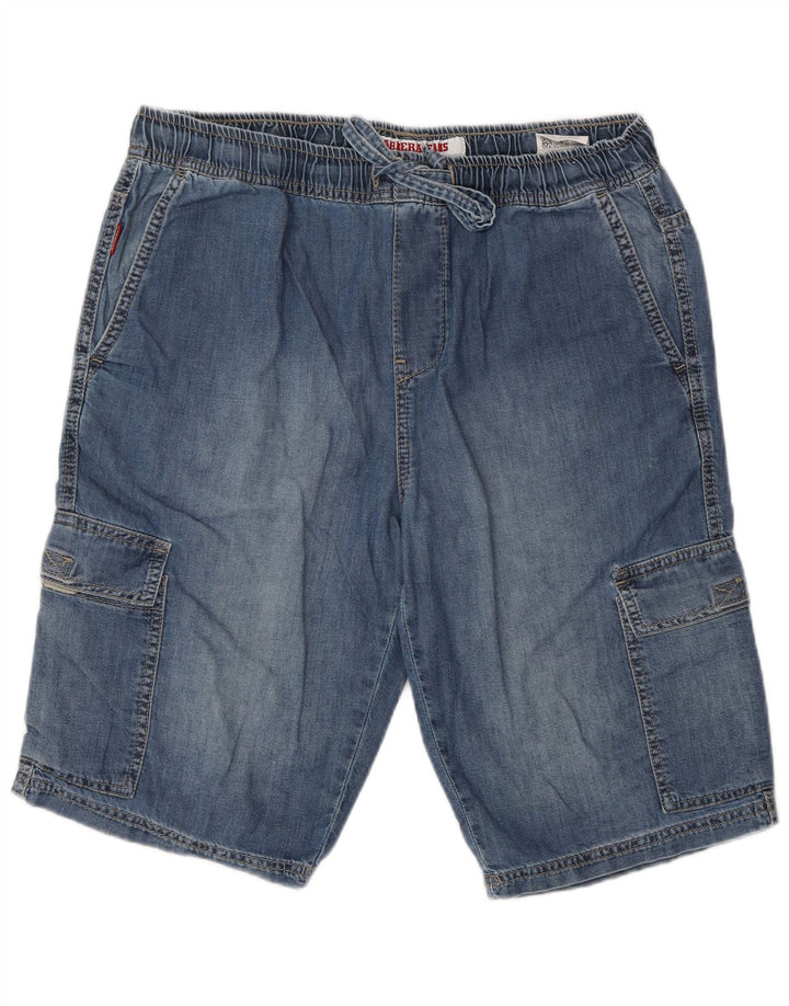 Carrera Mens 629 Джинсовые шорты карго IT 48 Medium W32 Синий хлопок