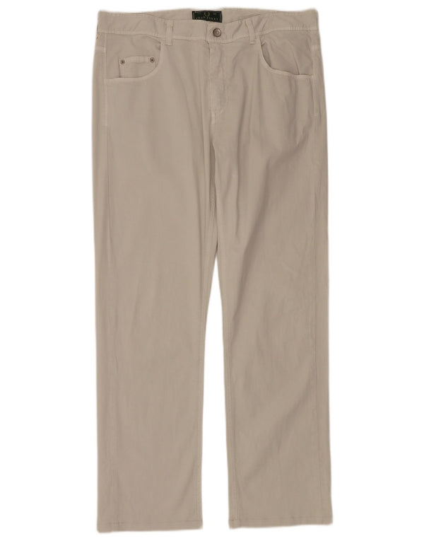 Мужские прямые повседневные брюки Fred Perry IT 52 XL W34 L30 серые, хлопок