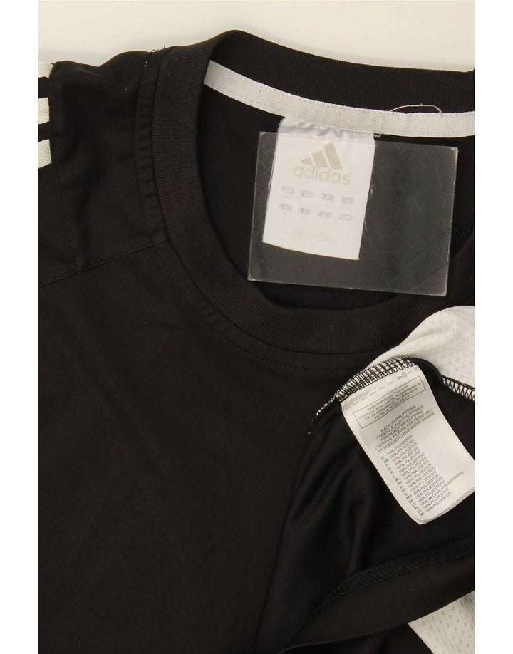 Мужская футболка Adidas Top Medium Black из полиэстера с цветными блоками