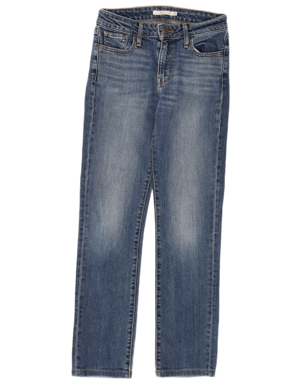 LEVI'S Womens 712 Slim Jeans W25 L28 Blue Cotton