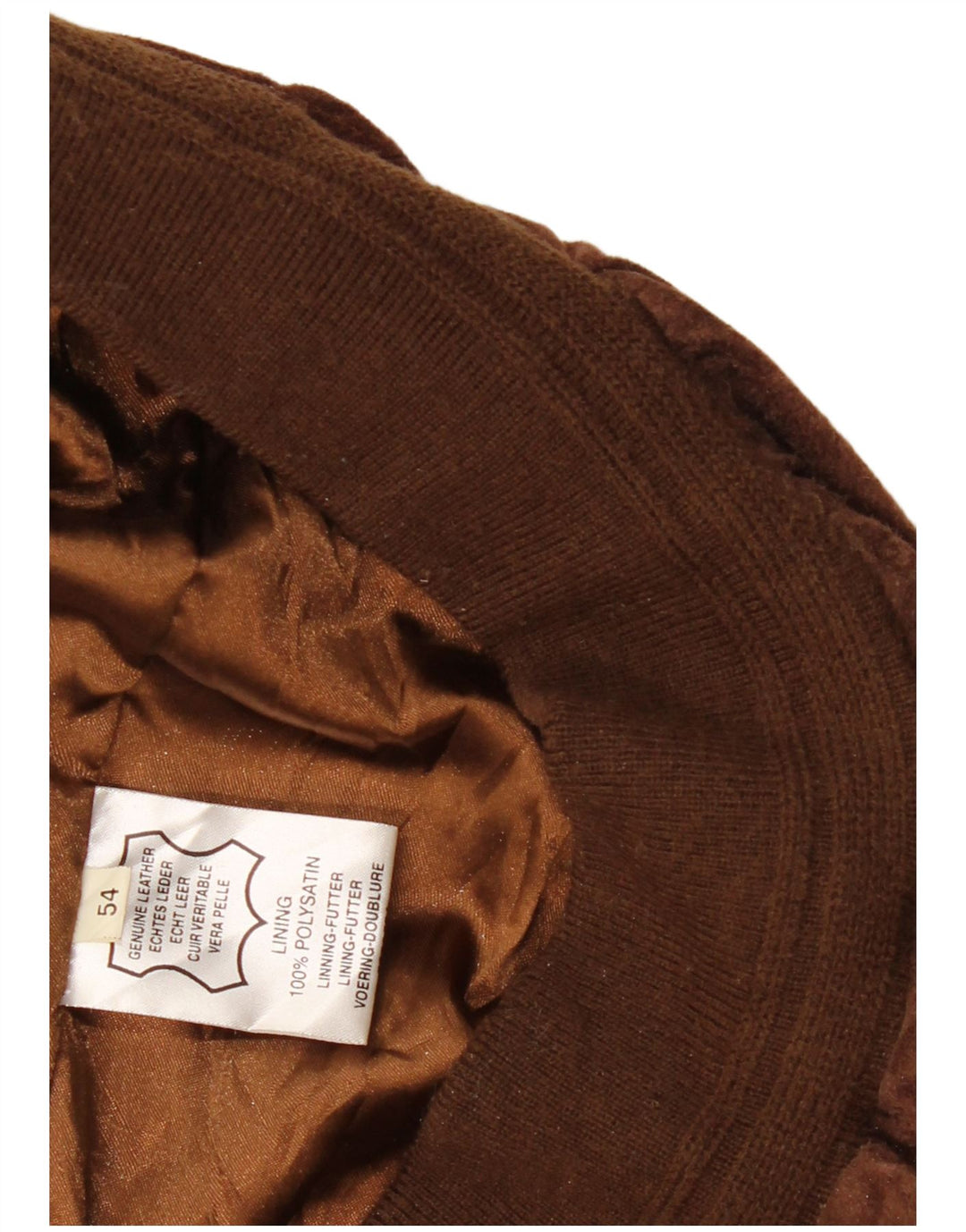 Винтажная мужская замшевая куртка-бомбер EU 54 2XL коричневая кожа