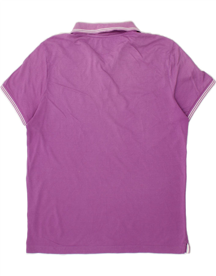 CHAMPION Mens Easy Fit Polo Shirt Medium Purple Cotton Vintage Champion and Second-Hand Champion from Messina Hembry 
