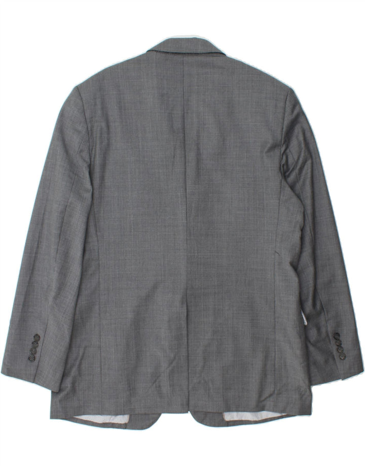 BROOKS BROTHERS Mens Regular Fit Blazer Jacket UK 44 2XL Grey Check Vintage Brooks Brothers and Second-Hand Brooks Brothers from Messina Hembry 
