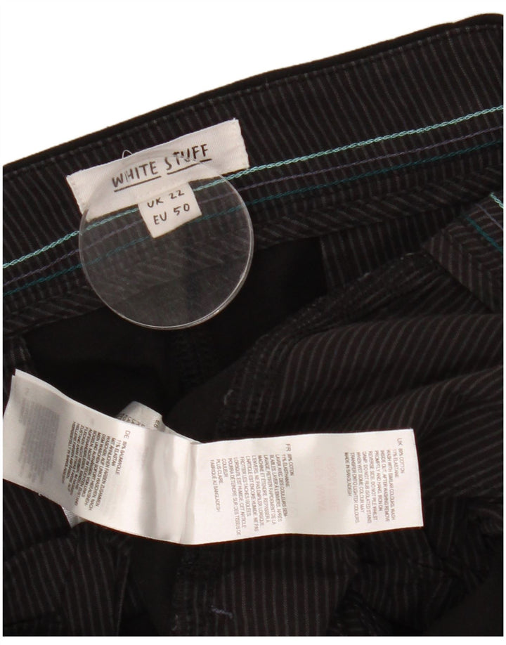 Женские капри White Stuff UK 22 3XL W44 L24, черный хлопок