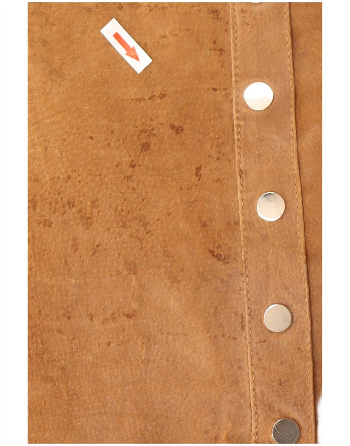 Женская замшевая мини-юбка Pimkie IT 44 Medium W32 Коричневая кожа