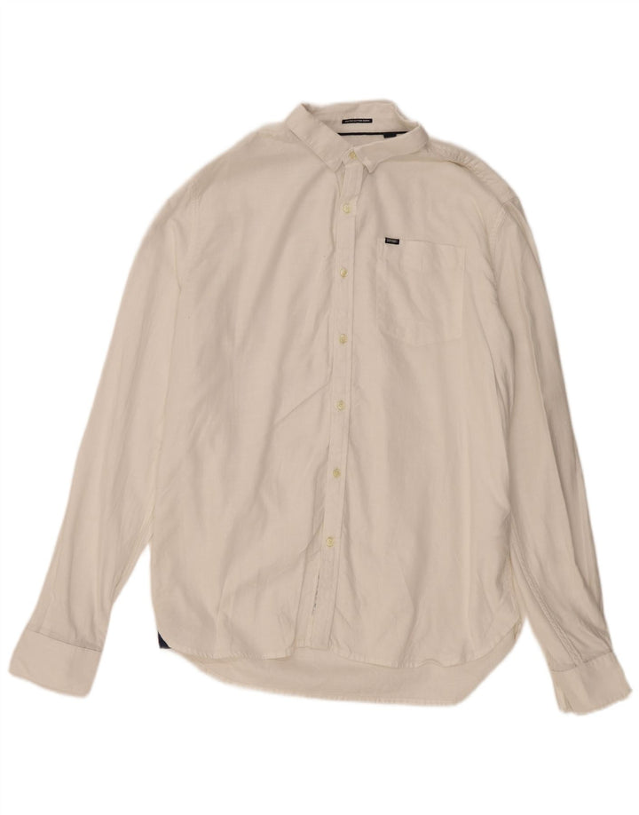 Мужская рубашка Superdry 2XL, белый хлопок