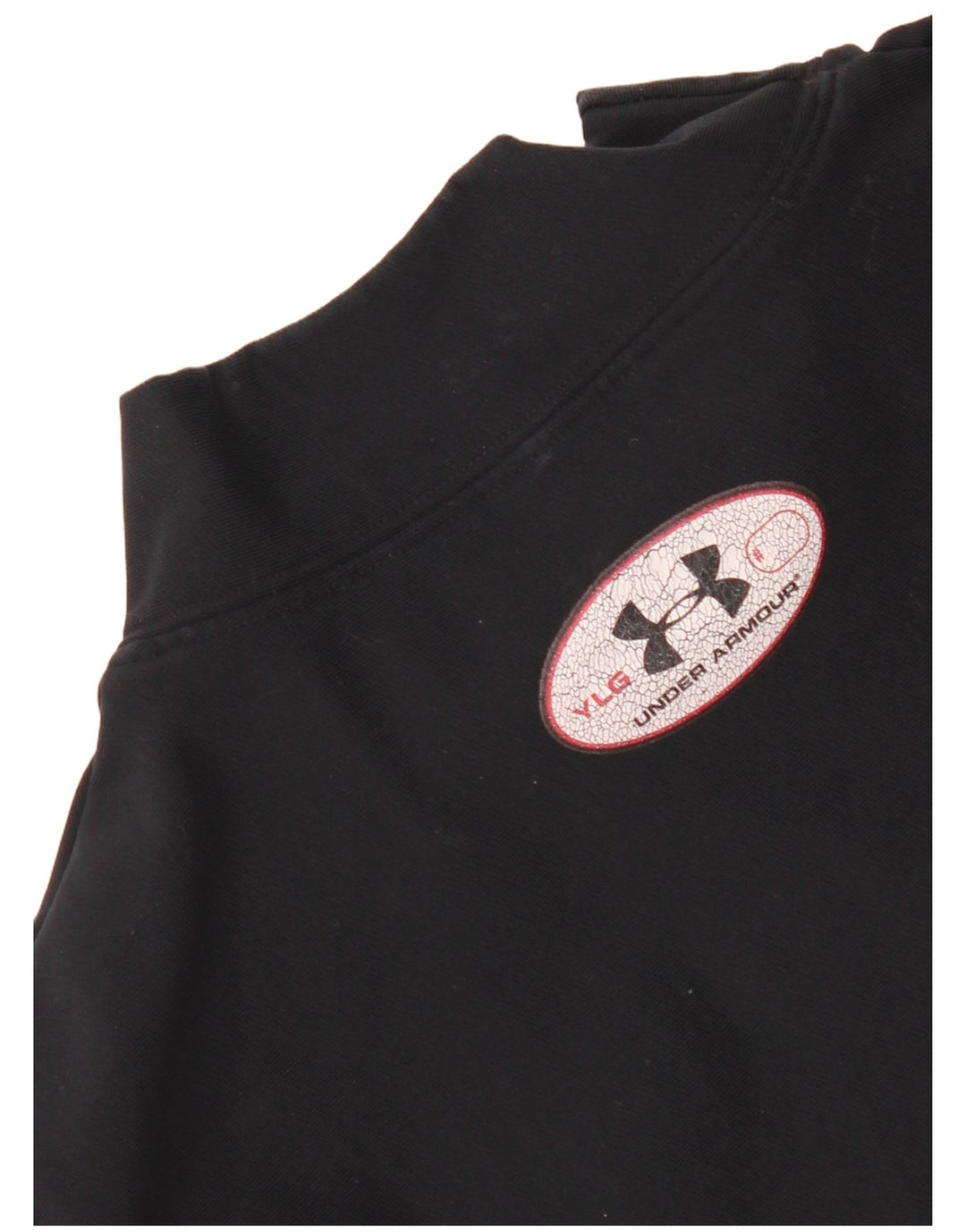Топ Under Armour для девочек с длинными рукавами 11–12 лет, большой черный