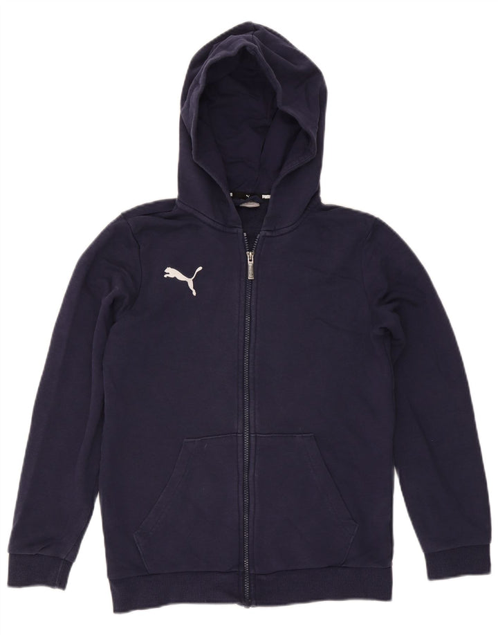Свитер с капюшоном на молнии для мальчиков Puma 13–14 лет, темно-синий