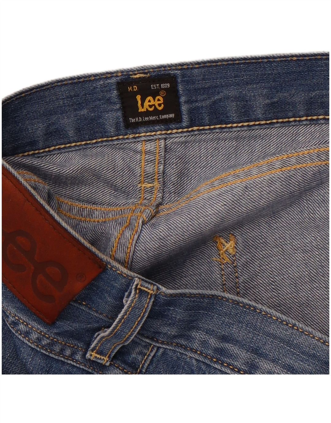 Мужские джинсовые шорты LEE W34, большие синие
