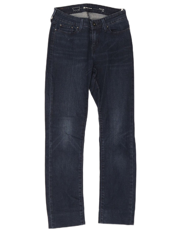 Женские узкие джинсы Levi's с классической посадкой и небольшим изгибом W26 L28, темно-синие, хлопковые