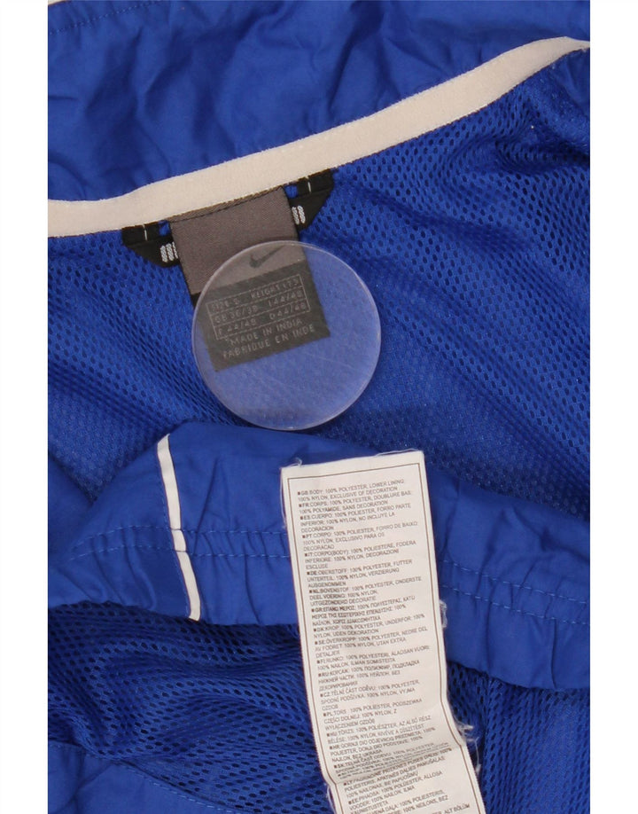 Мужской спортивный костюм NIKE, верхняя куртка, Великобритания, размер 36/38, маленький синий, нейлон с цветными блоками