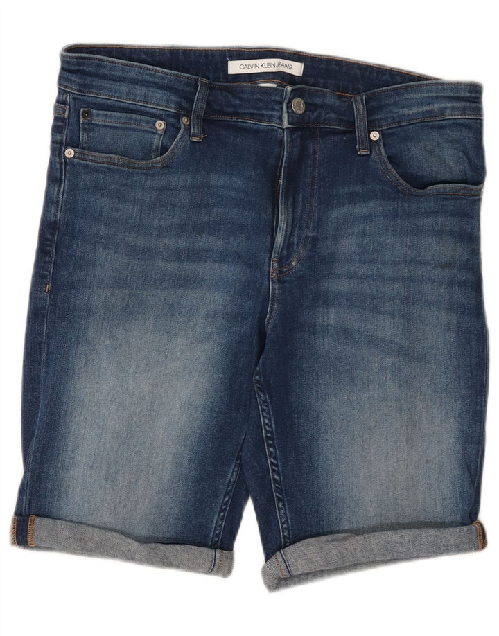 Мужские джинсовые шорты Calvin Klein W32, средний синий хлопок