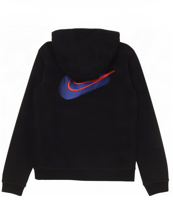 Джемпер с капюшоном Nike для мальчиков 12–13 лет, большой черный, хлопок