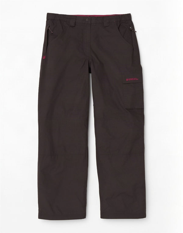 Женские прямые брюки карго Mountain Warehouse UK 14, большие W34 L35, черные