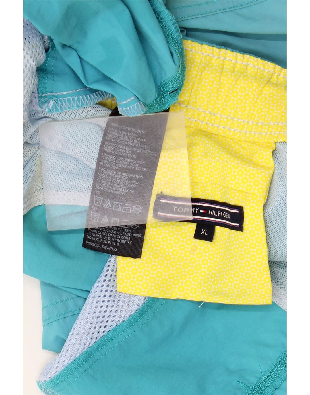 Мужские шорты для плавания с рисунком Tommy Hilfiger XL, синие, нейлон