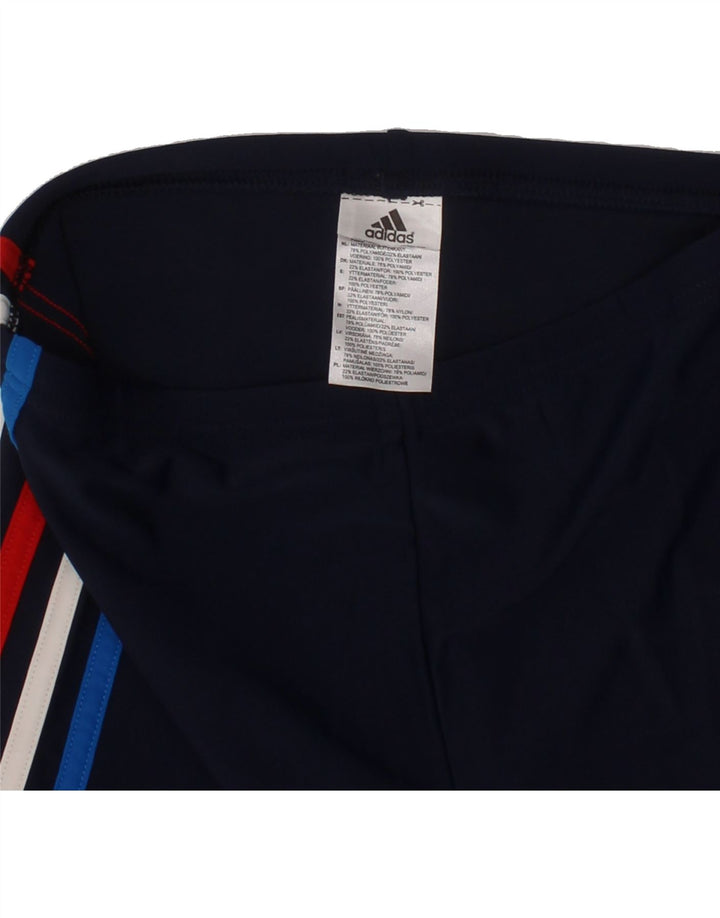 ADIDAS Boys Sport Shorts 9-10 Years  Navy Blue Polyamide Vintage Adidas and Second-Hand Adidas from Messina Hembry 