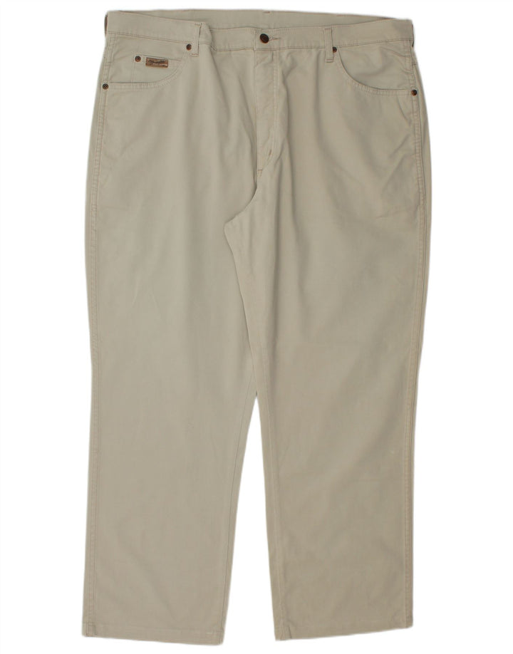 Мужские прямые джинсы Wrangler W42 L29, бежевый хлопок