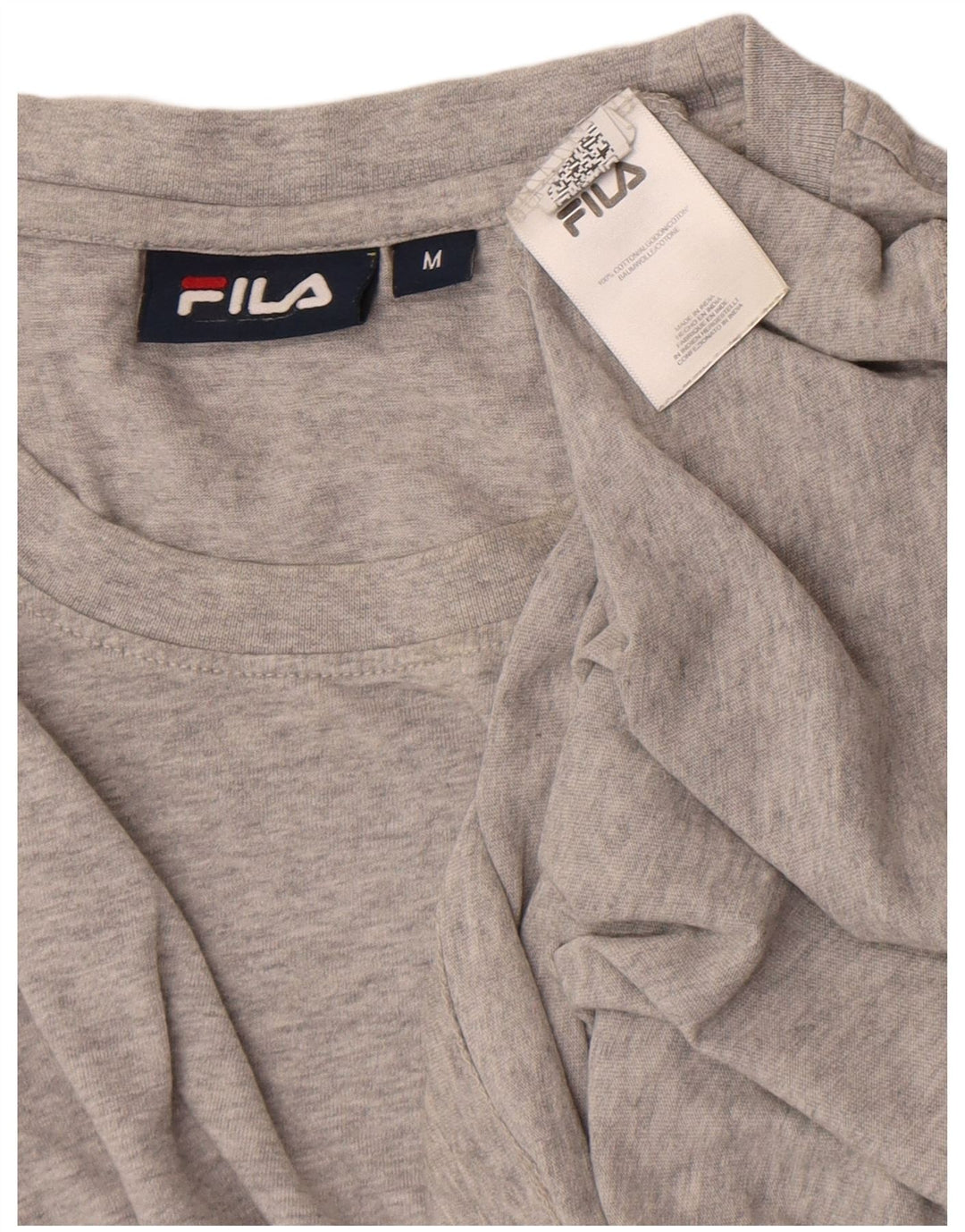 Fila Мужская футболка с рисунком Верх среднего серого цвета