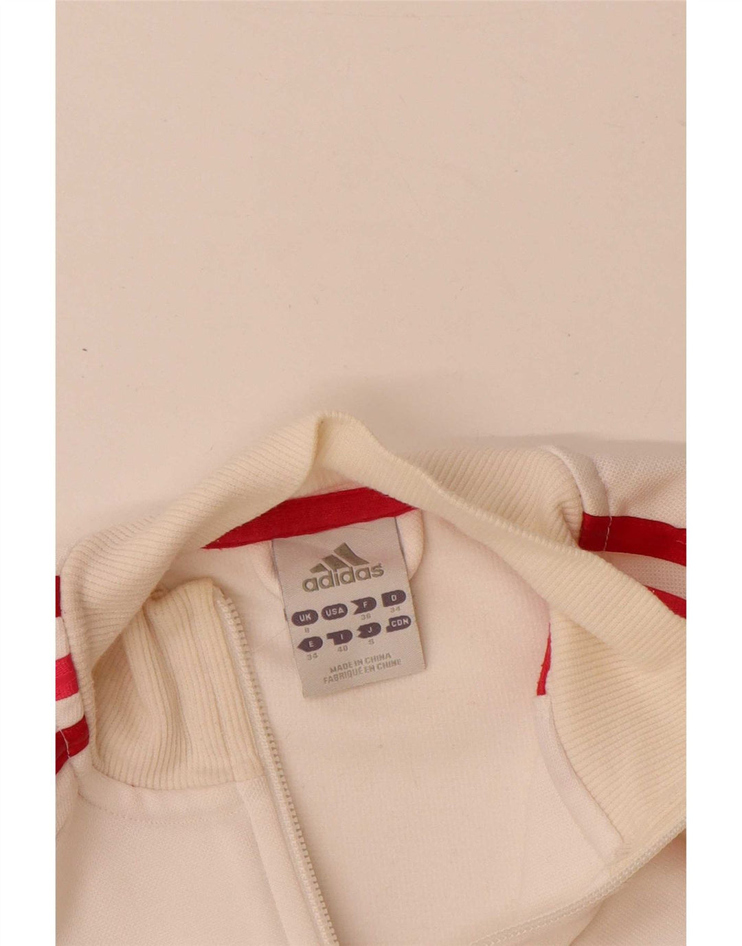 Женский спортивный костюм Adidas с графическим рисунком, верхняя куртка UK 8, маленький белый полиэстер