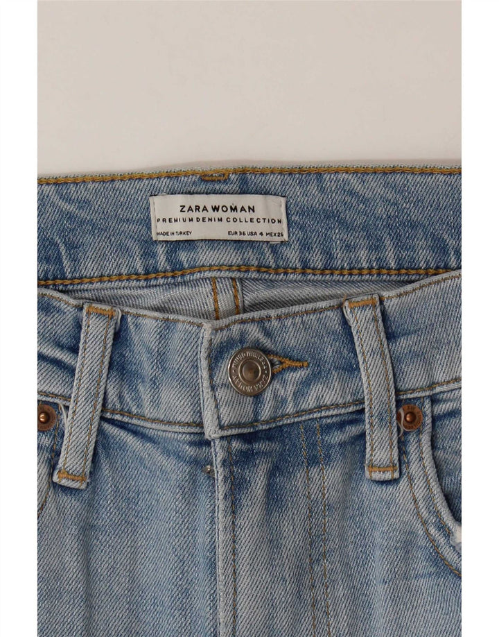 Женские джинсовые шорты Zara EU 36 XS W26 Синие