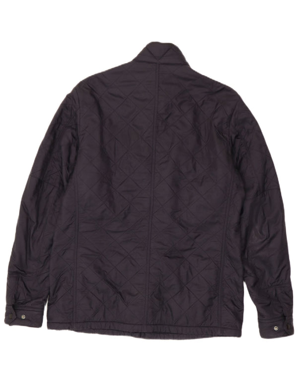 Мужская стеганая куртка Barbour UK 40, большая темно-синяя, полиамид