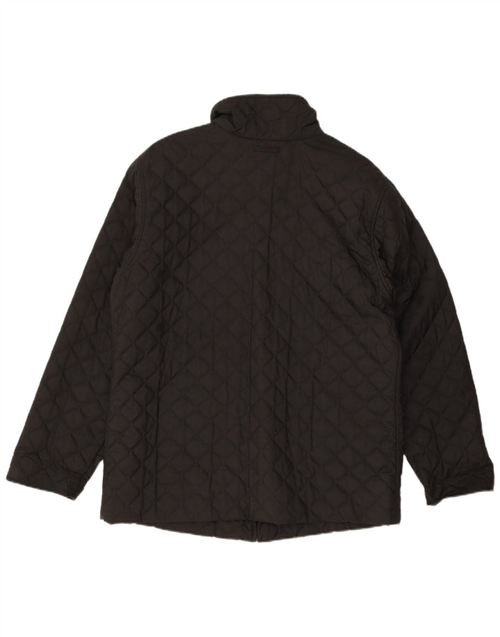 Женская стеганая куртка Ellesse UK 14, большая черная