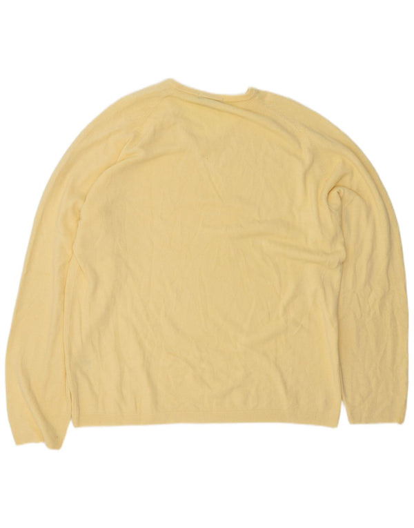 Мужской джемпер с v-образным вырезом Marks & Spencer Blue Harbour, XL, желтый акрил