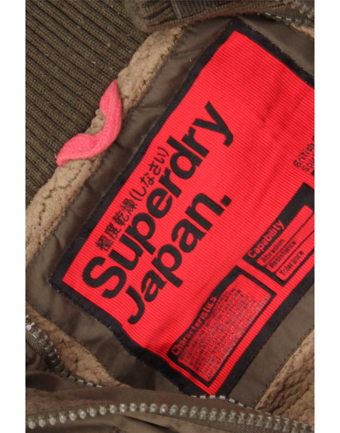 Женская ветровка с капюшоном Superdry UK 16, большой полиэстер цвета хаки