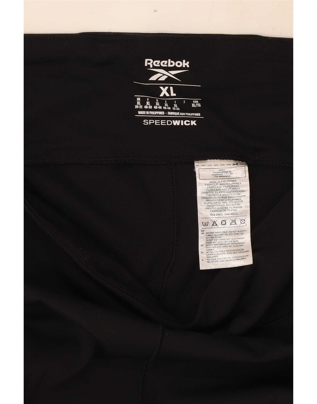Женские укороченные леггинсы Reebok UK 20/22 XL, черные