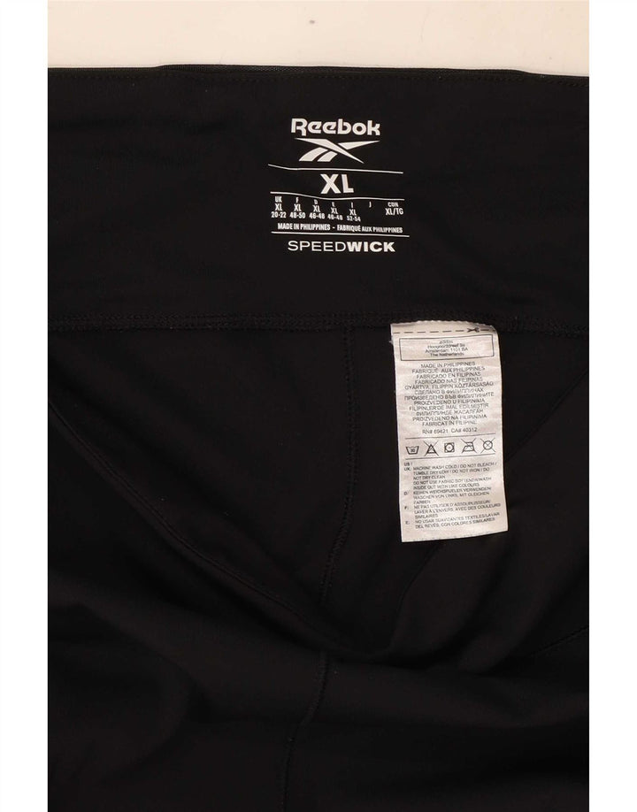 Женские укороченные леггинсы Reebok UK 20/22 XL, черные