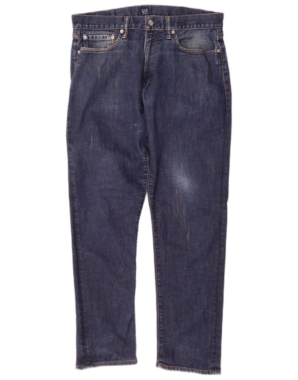 Мужские прямые джинсы Gap W32 L30 темно-синие, хлопок