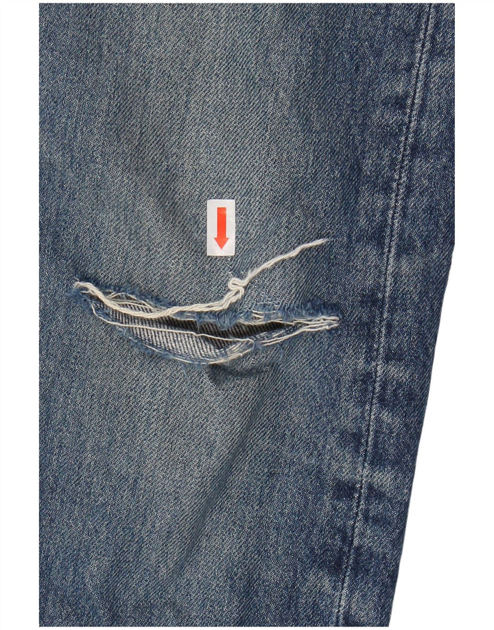 Мужские прямые джинсы LEVI'S 501 W36 L34 синие, хлопок