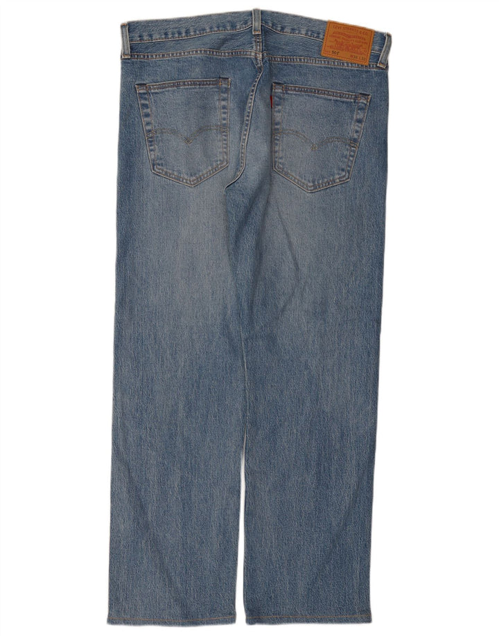 Мужские прямые джинсы Levi's 501 W36 L32 синие, хлопок
