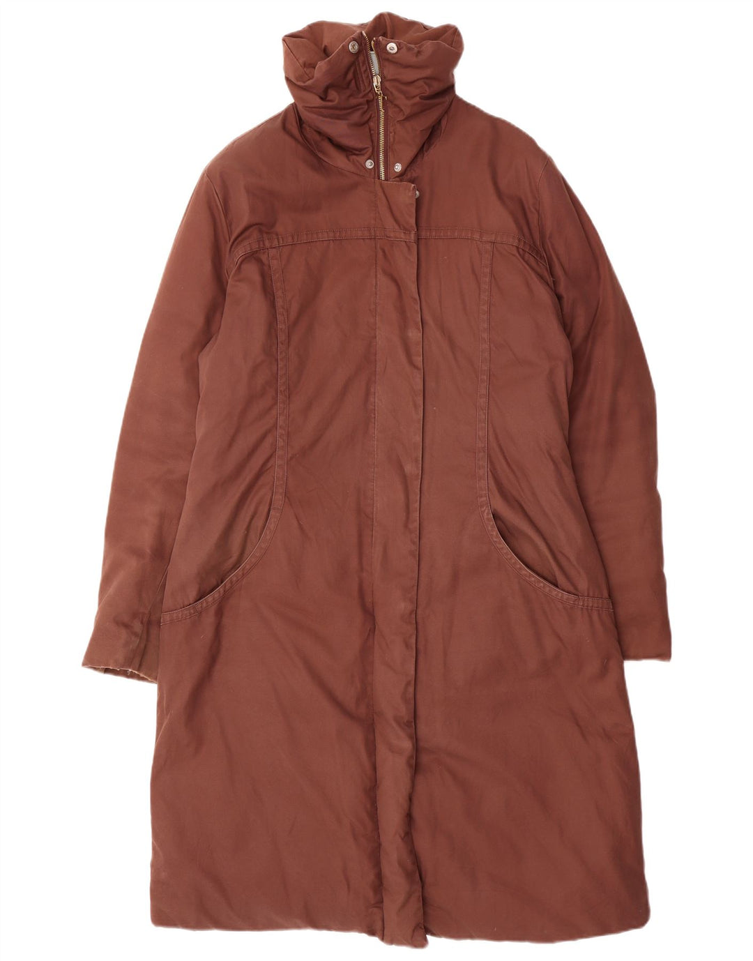 Trussardi Jeans Женское пальто IT 48 XL Коричневый хлопок