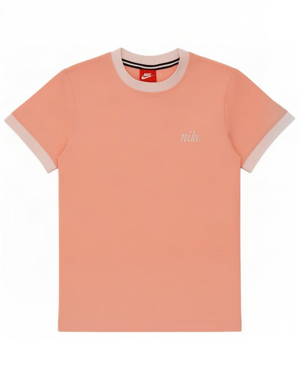 Женская футболка Nike Top UK 6 XS розовая с цветными блоками