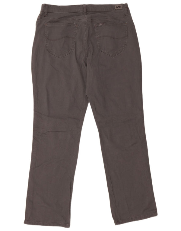 Женские повседневные брюки свободного покроя LEE со средней посадкой, США 14, XL, W36, L30, серые
