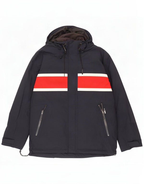 Мужская ветровка Helly Hansen UK 40, большая темно-синяя цветная блок
