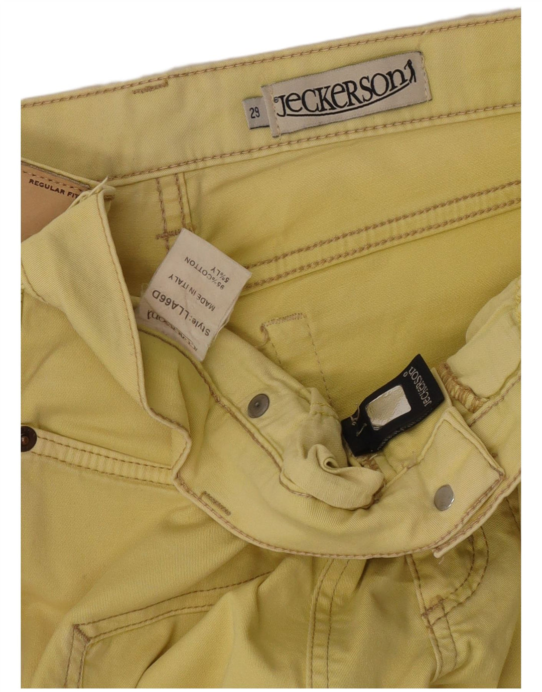 Женские джинсы Bootcut Jeckerson W29 L28, желтый хлопок