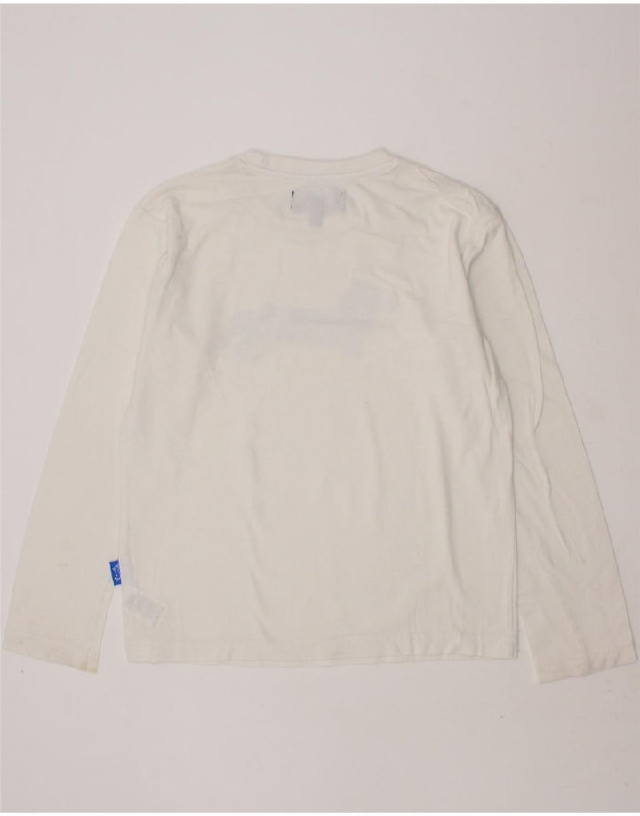HARMONT & BLAINE Boys Graphic Top Long Sleeve 7-8 Years White Cotton Vintage Harmont & Blaine and Second-Hand Harmont & Blaine from Messina Hembry 