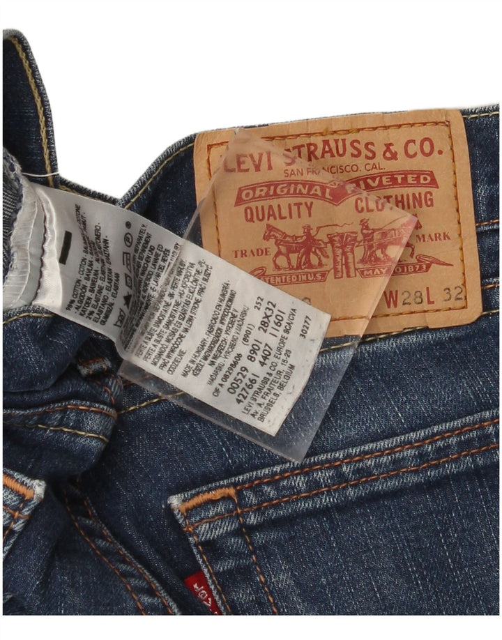 Женские расклешенные джинсы LEVI'S 529 W28 L27 синие, хлопок