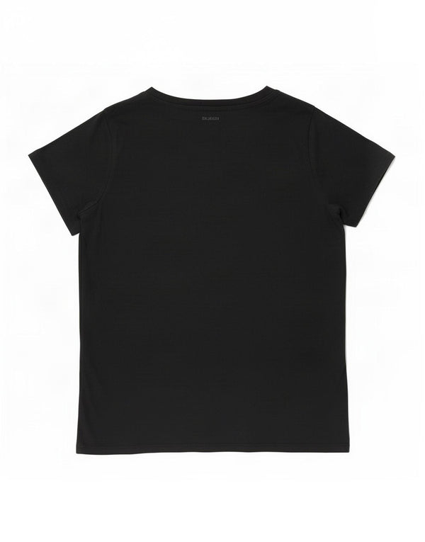 Levi's Womens T-Shirt Top UK 14 Medium Black Cotton