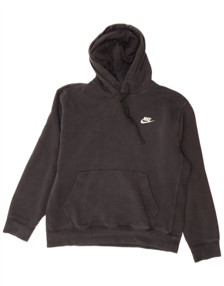 Мужской джемпер с капюшоном Nike, средний черный, хлопок