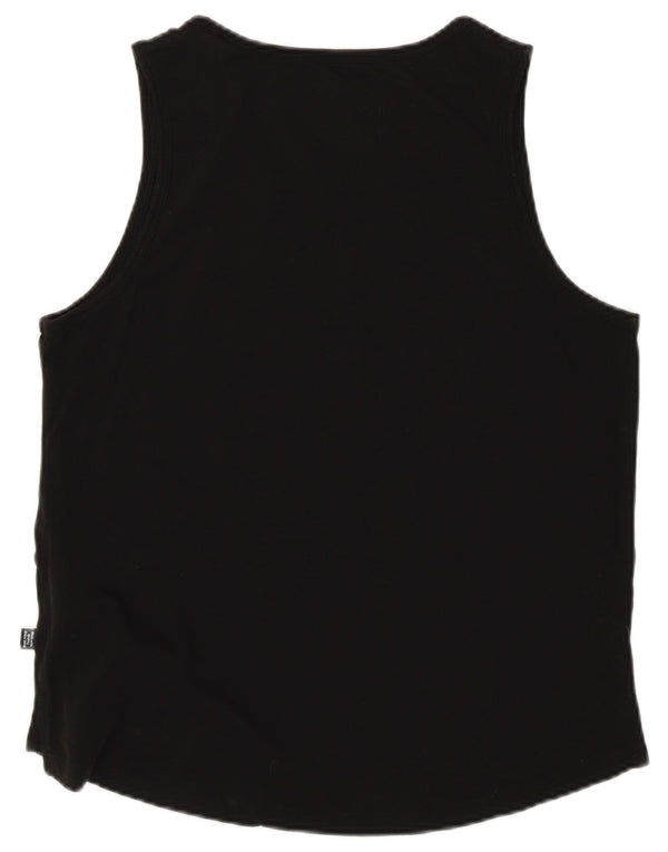 Женский жилет Adidas с графическим рисунком UK 14, средний черный, хлопок