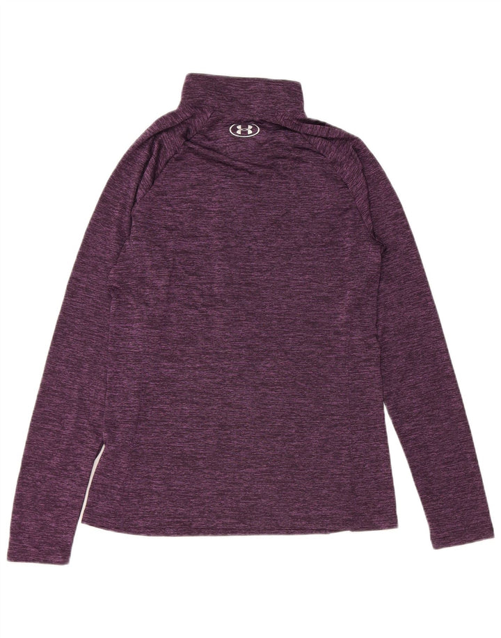 Женский спортивный пуловер Under Armour Heat Gear, топ UK 12, средний фиолетовый цвет
