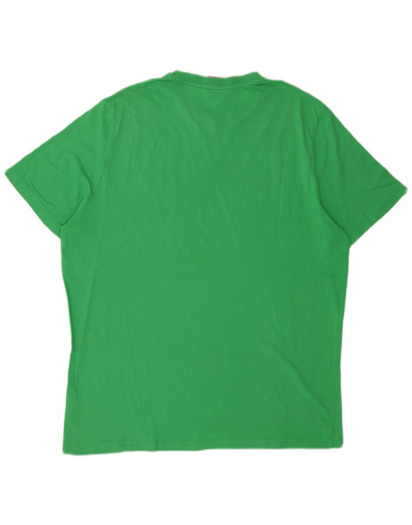 Мужская футболка Puma Top 2XL, зеленый хлопок