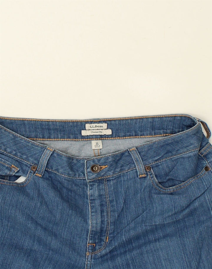 L.L.BEAN Womens Classic Fit Straight Jeans US 12 Large W32 L30 Blue Cotton | Vintage L.L.Bean | Thrift | Second-Hand L.L.Bean | Used Clothing | Messina Hembry 