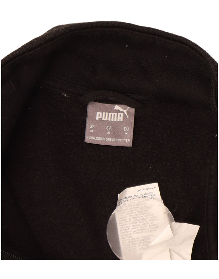 Мужской спортивный костюм PUMA, верхняя куртка, средний черный, хлопок с цветными блоками