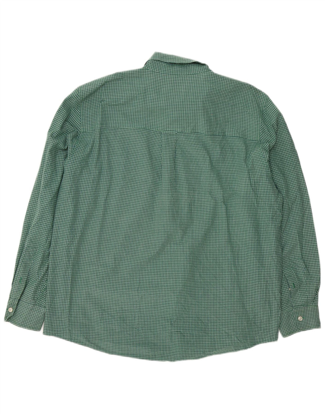 Мужская рубашка Chaps Easy Care XL, зеленая клетка, хлопок